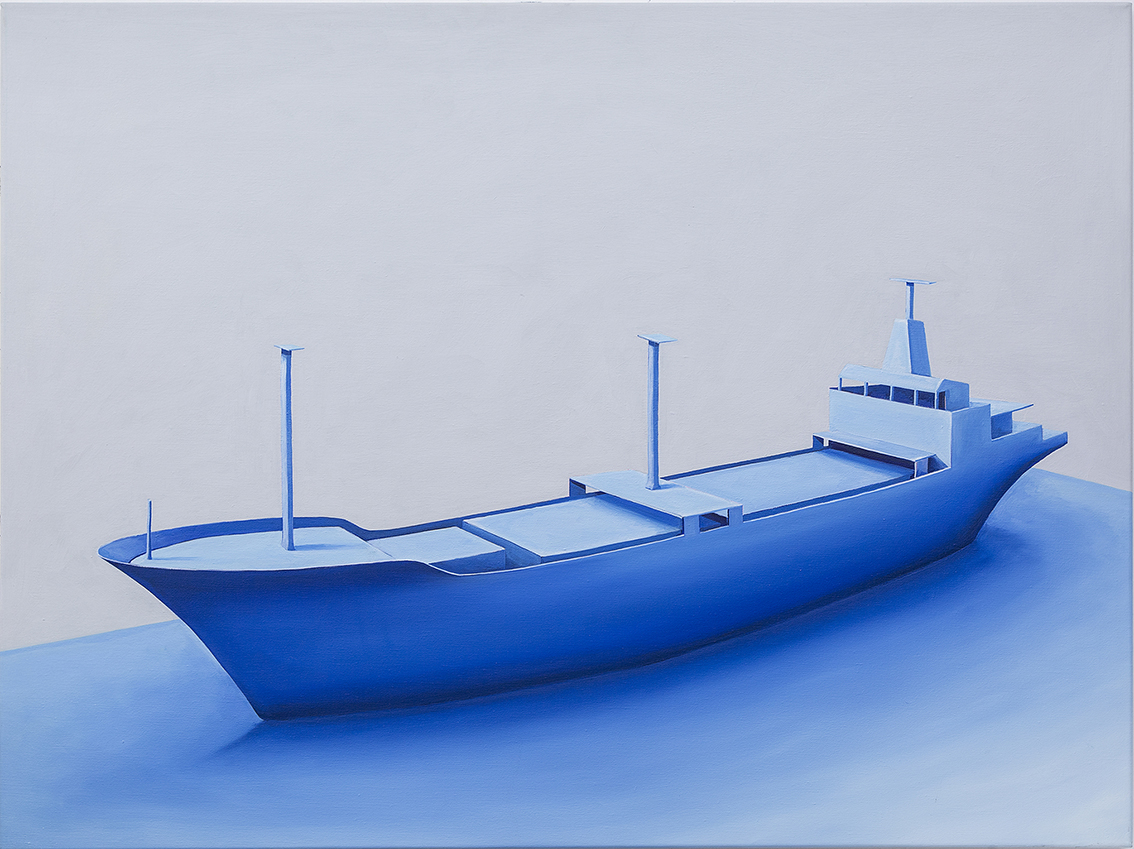 International shipping vesselOil on linen123 cm x 92 cm2018